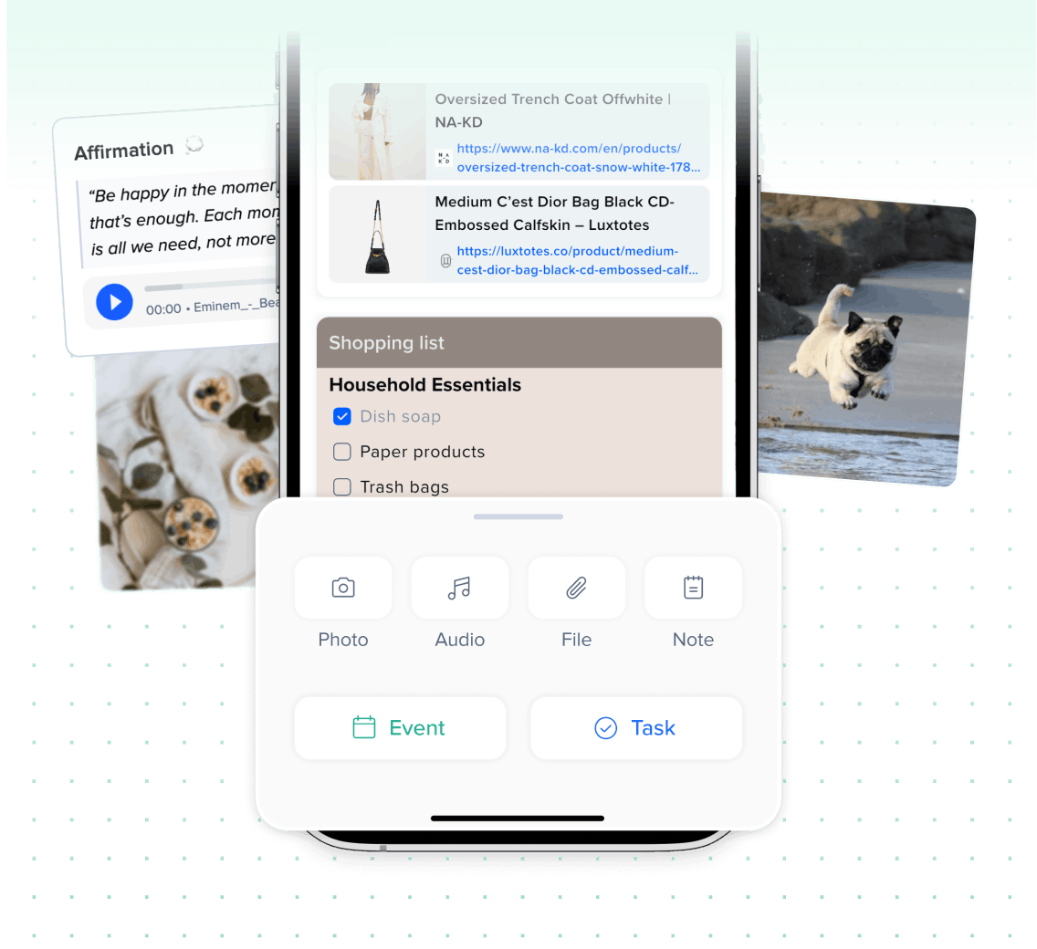 Save spontaneous ideas and develop them later